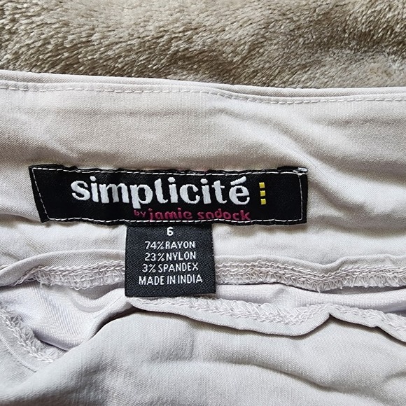 Jamie Sadock Womens Gray Pull On Golf Tennis Stretch Skirt Skort Pockets Sz 6 - Picture 6 of 10